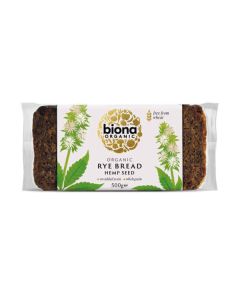 BIONA RYE & HEMPSEED BREAD ORGANIC 500G X 6