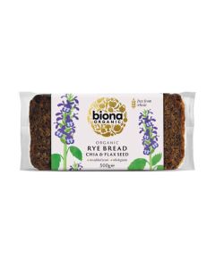 BIONA RYE CHIA & FLAX BREAD ORGANIC 500G X 7