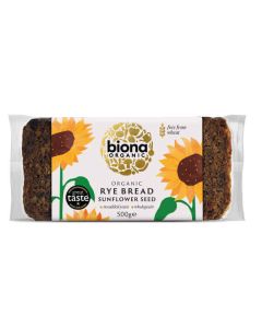 BIONA RYE SUNFLOWER SEED BREAD ORGANIC 500G X 7