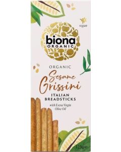 BIONA ORGANIC GRISSINI BREADSTICKS - SESAME 125G X 1