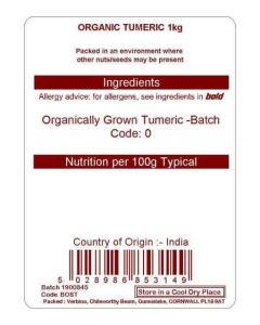 TURMERIC  KG ORGANIC