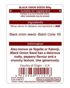ONION SEED BLACK 500G