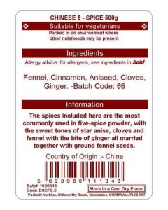 CHINESE FIVE SPICE 500G