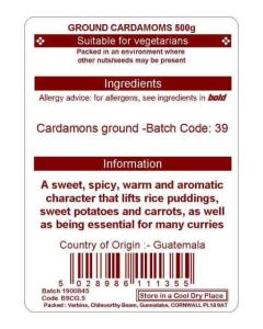 CARDAMOM GROUND 500G