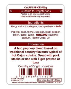 CAJUN SPICE 500G
