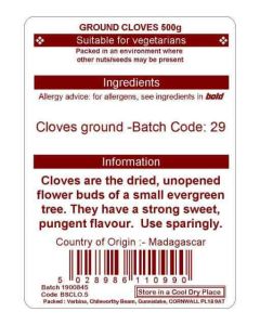 CLOVES GROUND 500G