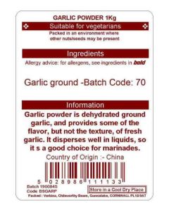 GARLIC POWDER KG