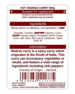 MADRAS HOT 500G