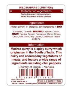 MADRAS MILD 500G