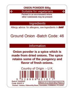 ONION POWDER 500G