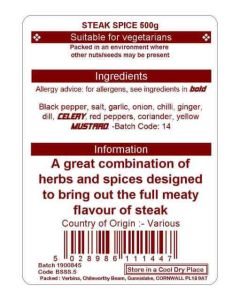 STEAK SPICE 500G