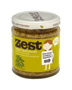 ZEST BASIL PESTO SUITABLE FOR VEGANS 1 X 340G