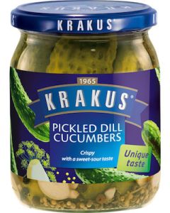 KRAK CUCUMBERS IN DILL 12X490G