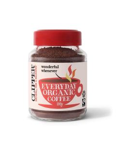 CLIPPER FT EVERYDAY ORGANIC INSTANT COFFEE 1 X 100G RED LID