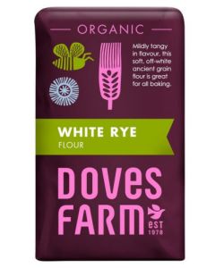 DOVES ORGANIC WHITE RYE FLOUR 5X1KG