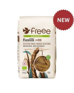 DOVES ORGANIC BROWN RICE FUSILLI PASTA G/F 1 X 400G