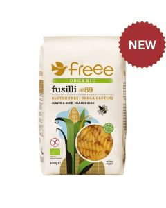 DOVES ORGANIC MAIZE & RICE FUSILLI PASTA G/F 1 X 400G