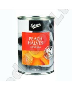 EC PEACH HALVES IN FRUIT JUICE 1 X 410G