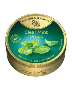 C&H CLEAR MINT DROPS 1 X 175G