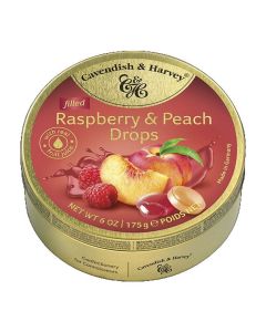 C&H RASPBERRY & PEACH DROPS 1 X 175G