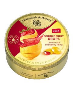 C&H DUO FRUIT LEMON FILLED STRAWBERRY 1 X 175G