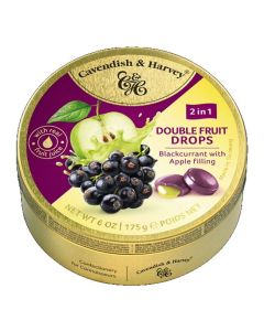 C&H DUO FRUIT BLACKCURRANT FILLED APPLE 1 X 175G