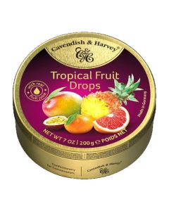 C&H TROPICAL FRUIT DROPS 1 X 200G