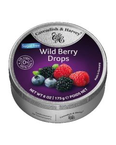 C&H SUGAR FREE WILD BERRY DROPS 1 x 175g