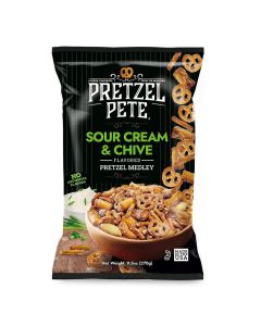 PRETZEL PETE SOUR CREAM & CHIVE PRETZEL MIX 8 X 160G