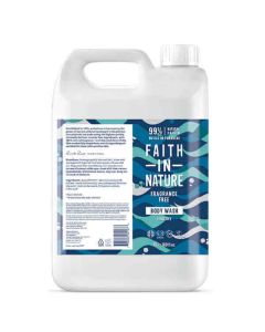 FAITH BODY WASH FRAGRANCE FREE 5LTR