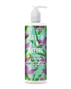 FAITH HAND & BODY LOTION LAVENDER & GERANIUM 400ML X 1