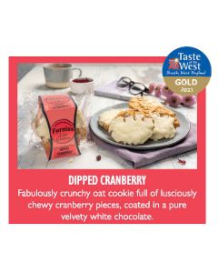 FURNISS LOVE COOKIES DIPPED WHITE CHOC CRANBERRY 1 X 200G