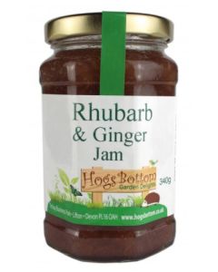 HB RHUBARB & GINGER JAM 340G