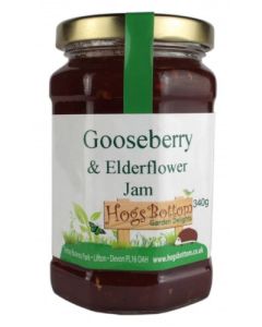 HB GOOSEBERRY & ELDERFLOWER JAM 340G