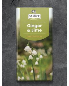 KERNOW DARK GINGER & LIME CHOC 19X100G