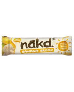 NAKD BANANA BREAD NUT & OAT BAR 18X30G X 1