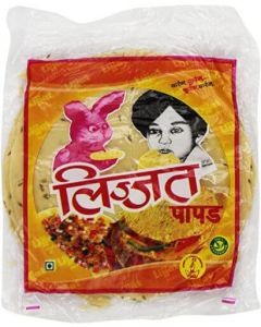 LIJJAT PAPAD PAPPADOM JEERA CUMIN 200G X 5