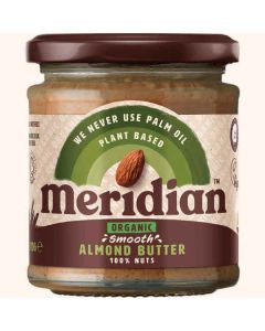 MERIDIAN ORGANIC SMOOTH ALMOND BUTTER 170G X 1