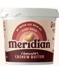 MERIDIAN SMOOTH CASHEW BUTTER NAS (TUB) 1KG X 1