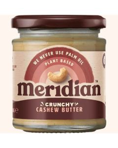 MERIDIAN CRUNCHY CASHEW NUT BUTTER 170G X 1