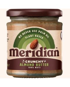 MERIDIAN CRUNCHY ALMOND BUTTER 170G X 1