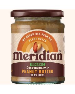 MERIDIAN ORGANIC PEANUT BUTTER CRUNCHY NAS 280G X 1