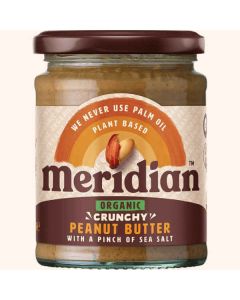 MERIDIAN ORGANIC CRUNCHY PEANUT BUTTER WITH SALT 280G X 1