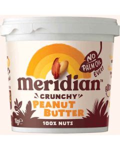 MERIDIAN CRUNCHY PEANUT BUTTER NAS (TUB) 1KG X 1