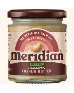 MERIDIAN ORGANIC SMOOTH CASHEW NUT BUTTER 170G X 1