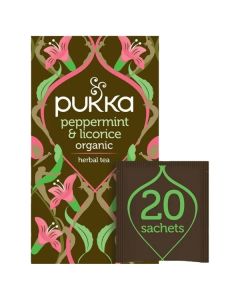 PUKKA PEPPERMINT & LICORICE TEA BAGS 4 X 20