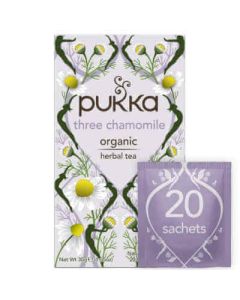 PUKKA THREE CHAMOMILE TEA BAGS 4 X 20