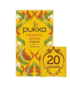 PUKKA TURMERIC ACTIVE TEA BAGS 4 X 20