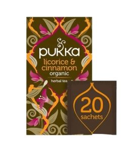 PUKKA LICORICE & CINNAMON TEA BAGS 4 X 20