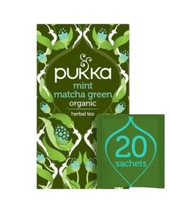 PUKKA MINT MATCHA GREEN TEA BAGS 4 X 20